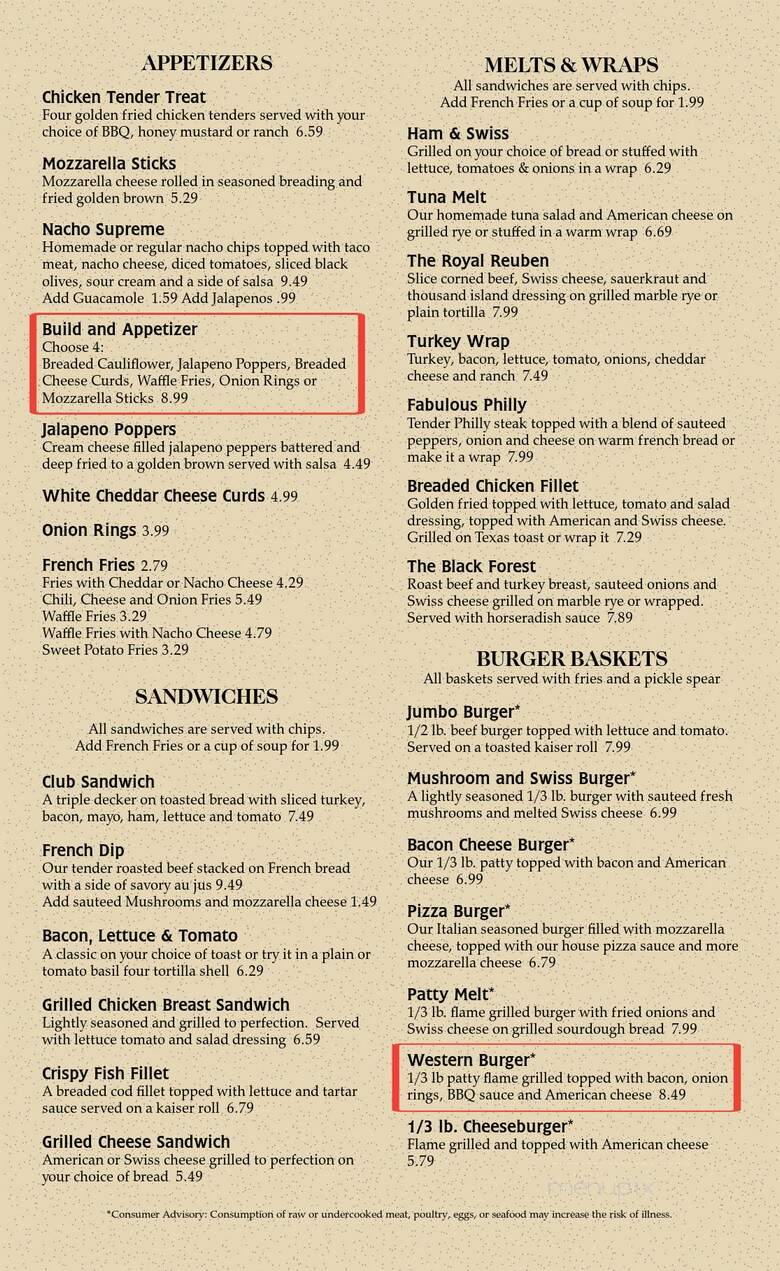 River City Diner and Smokehouse - Oconto, WI menu_pic