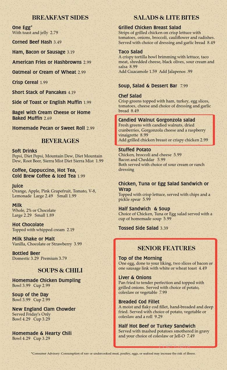 River City Diner and Smokehouse - Oconto, WI menu_pic