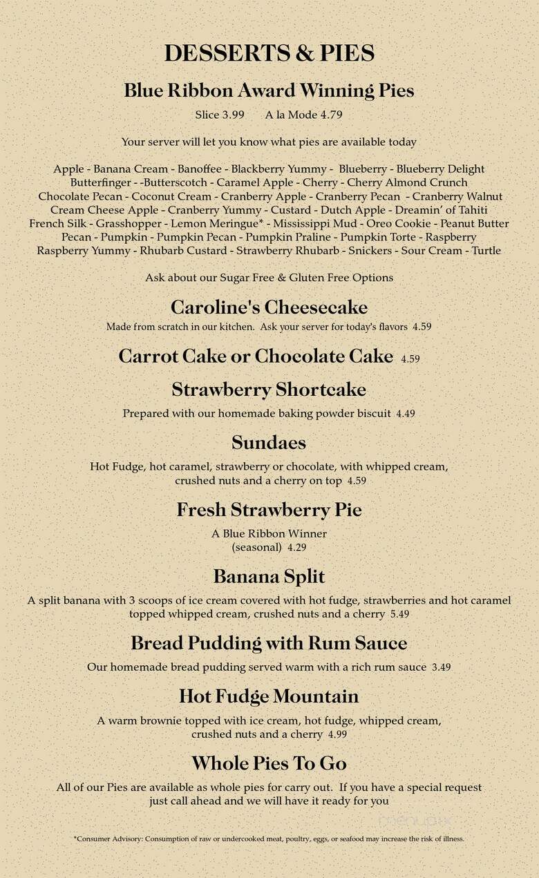 River City Diner and Smokehouse - Oconto, WI menu_pic