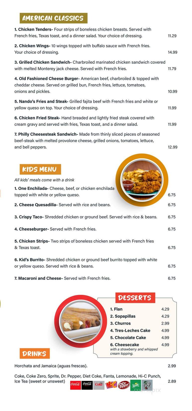 Nando's Mexican Restaurant - Conway, AR menu_pic