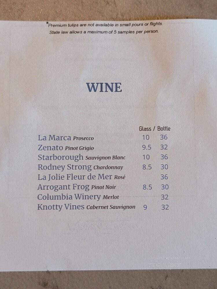 Ready Room By Hook Point Brewing - Memphis, TN menu_pic