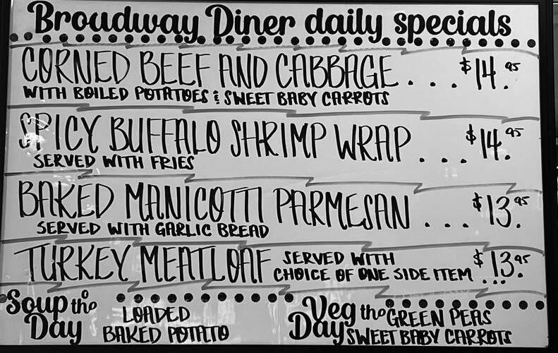 Broadway Diner - Livonia, MI menu_pic