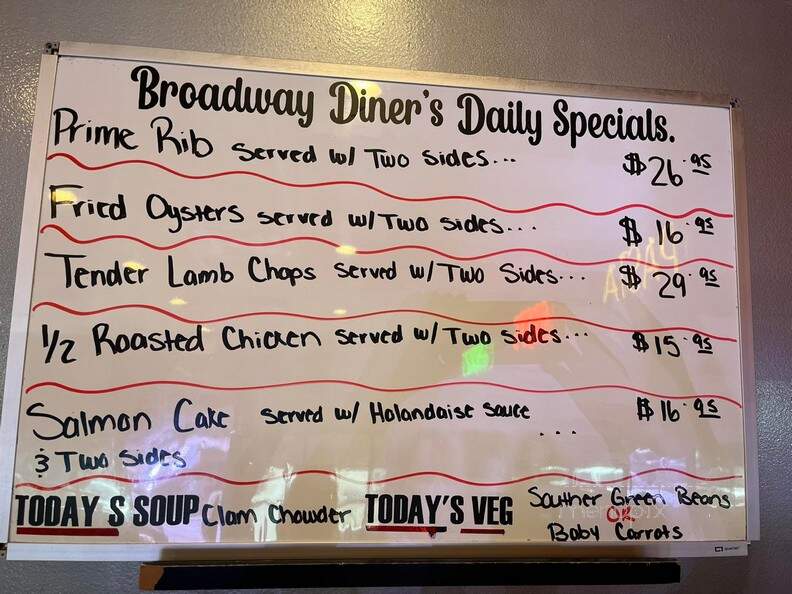 Broadway Diner - Livonia, MI menu_pic