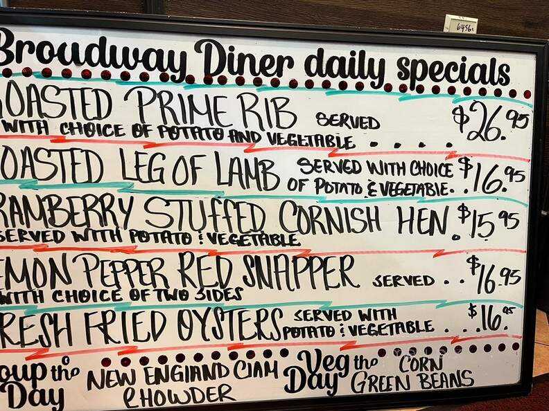 Broadway Diner - Livonia, MI menu_pic