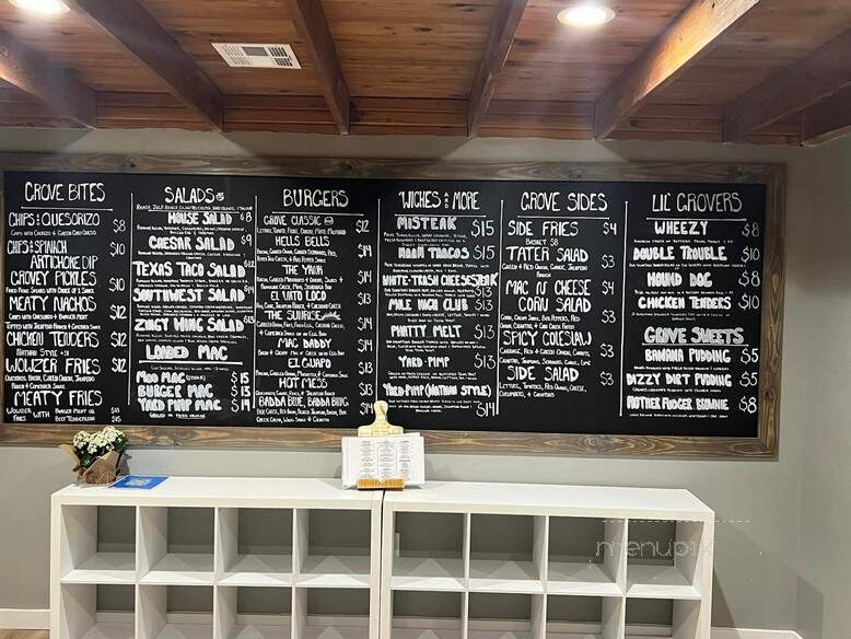 The Montgomery Grove - Montgomery, TX menu_pic