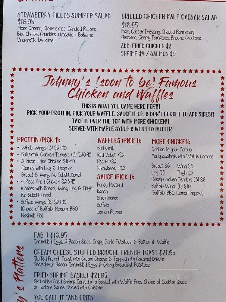Johnny's Chicken and Waffles - Glendale, AZ menu_pic