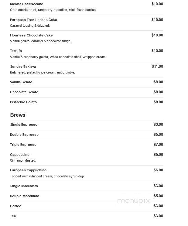 Cafe Vincotto - Berkeley Heights, NJ menu_pic