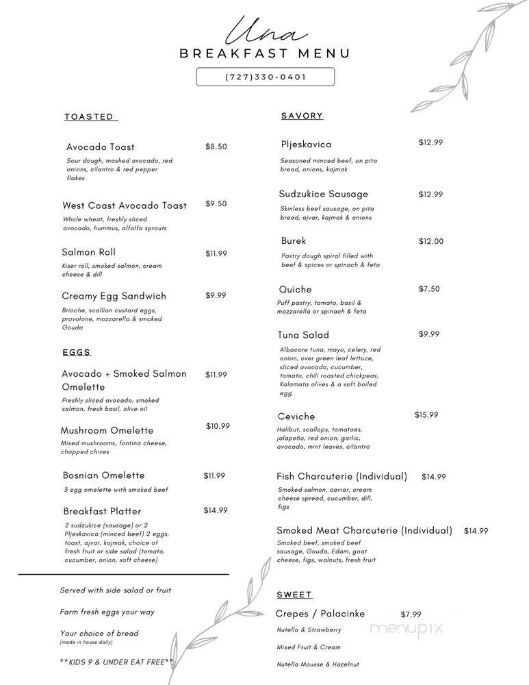 Una Bakery - Lake Worth, FL menu_pic