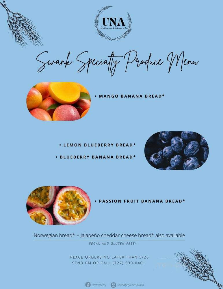 Una Bakery - Lake Worth, FL menu_pic