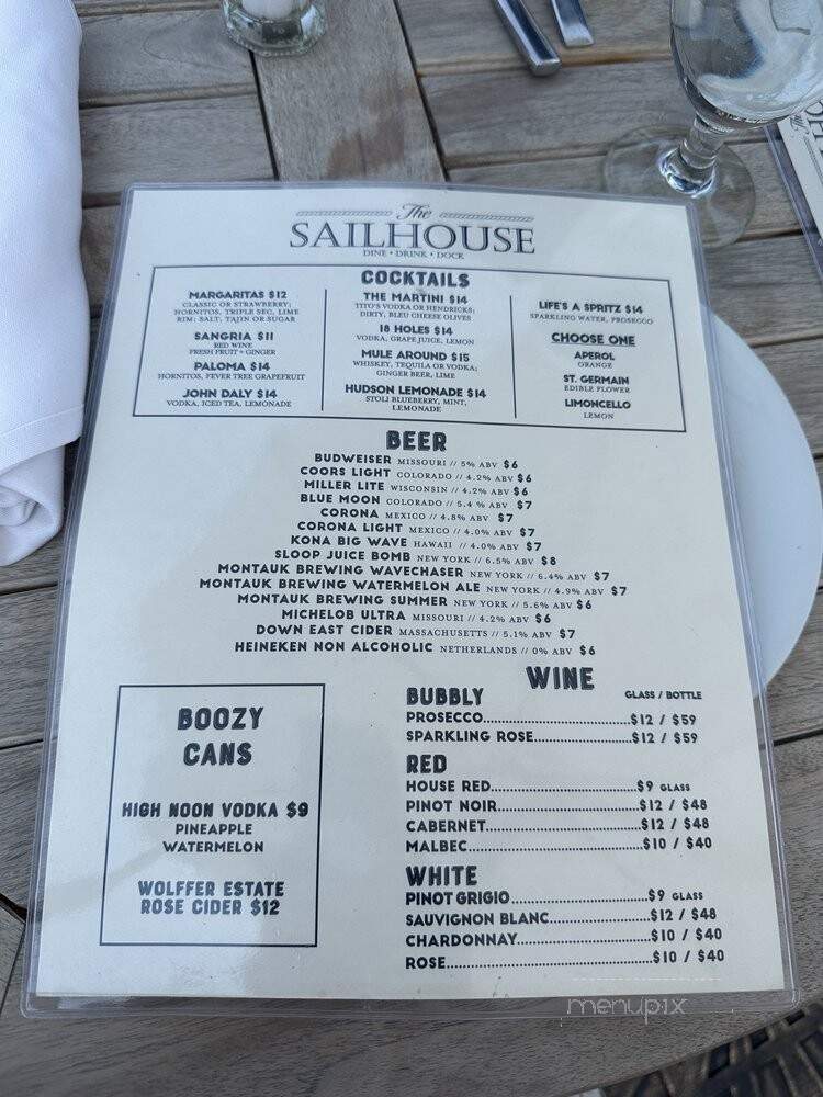 The Sailhouse - Tarrytown, NY menu_pic