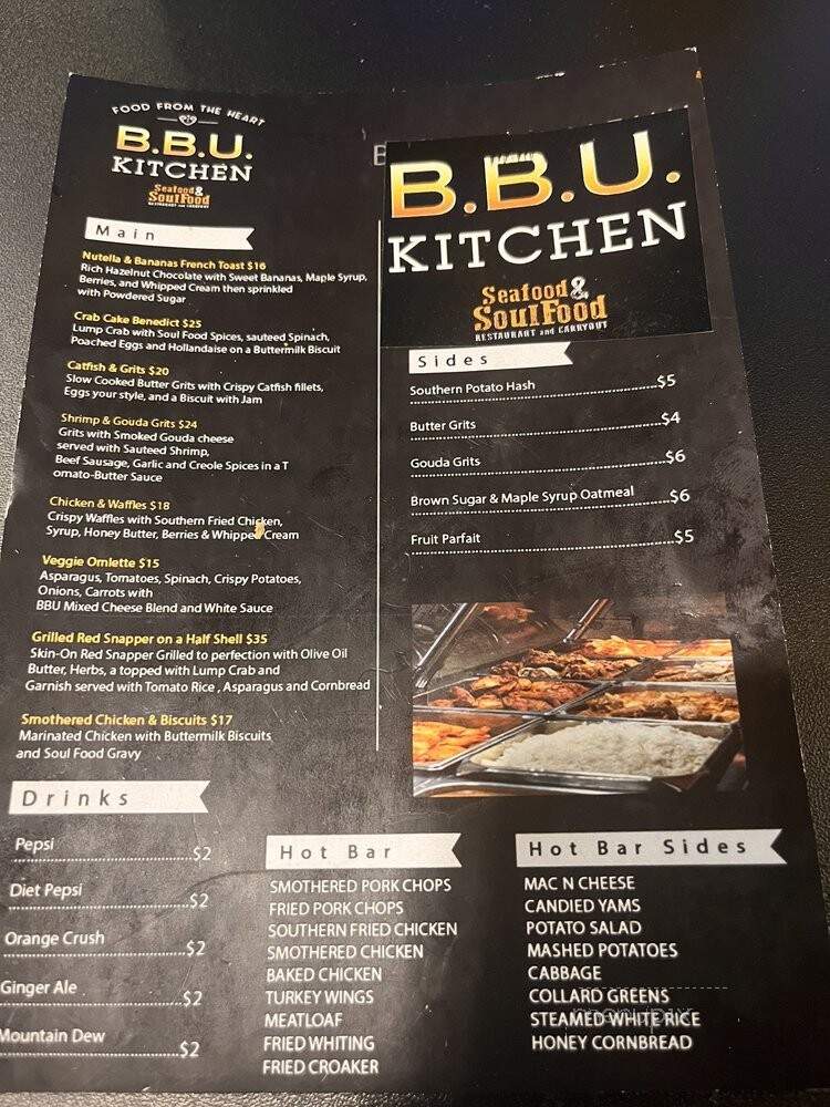B.B.U. Kitchen - Accokeek, MD menu_pic