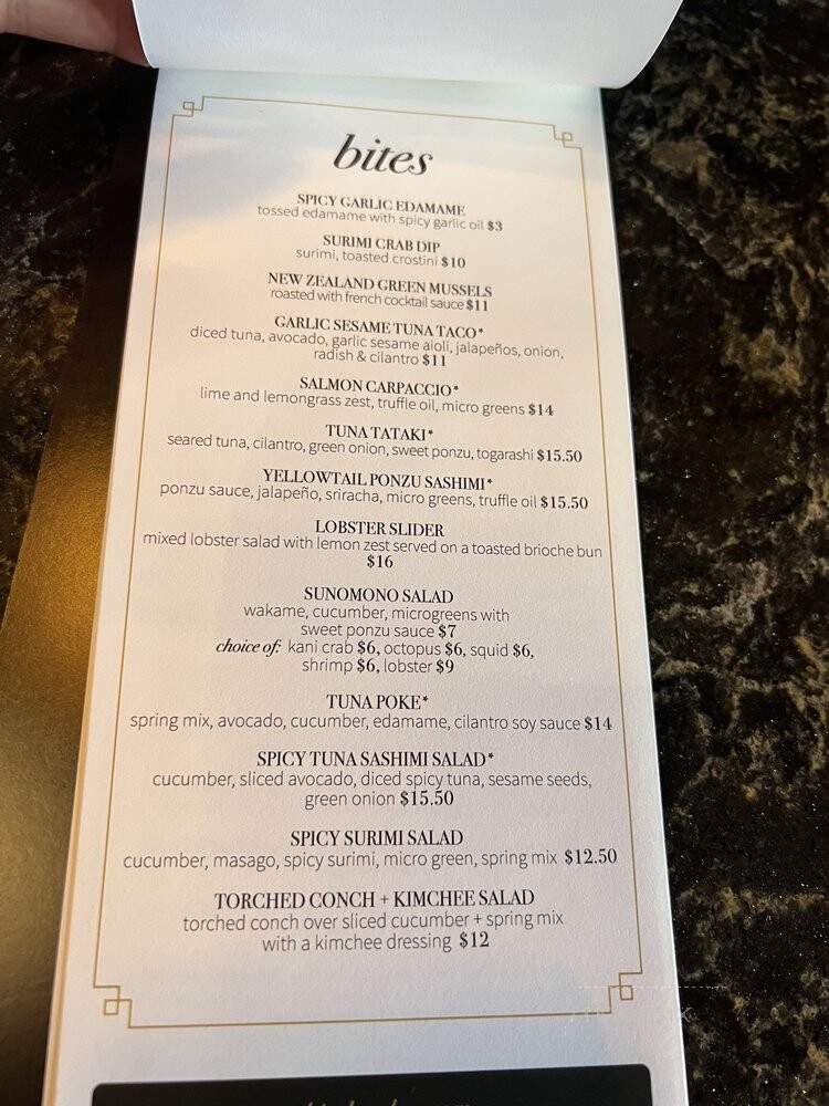 Whitaker's - Fort Mill, SC menu_pic