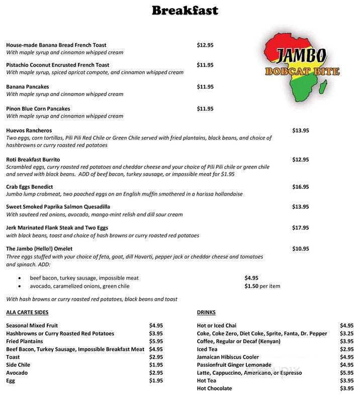 Jambo Bobcat Bite - Santa Fe, NM menu_pic