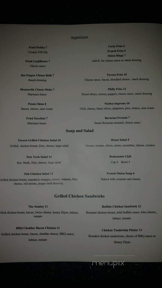 Vinnie's Tavern - Oakmont, PA menu_pic