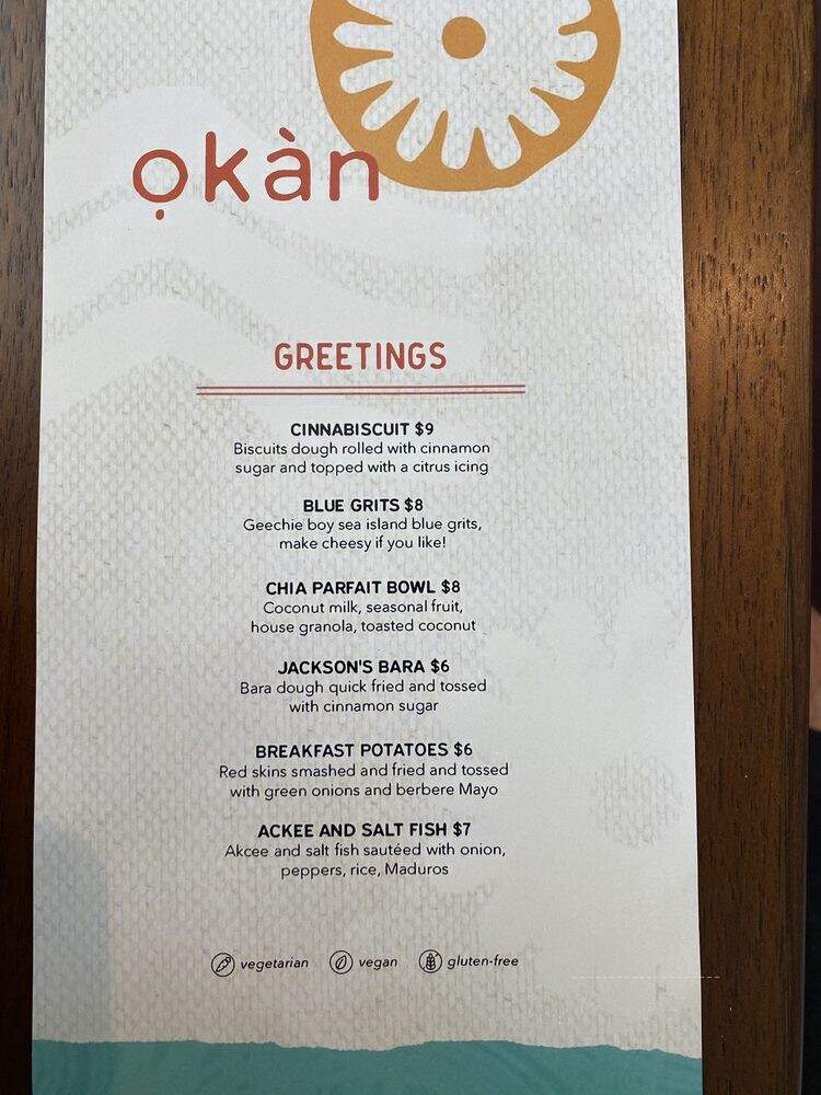 Okan - Bluffton, SC menu_pic