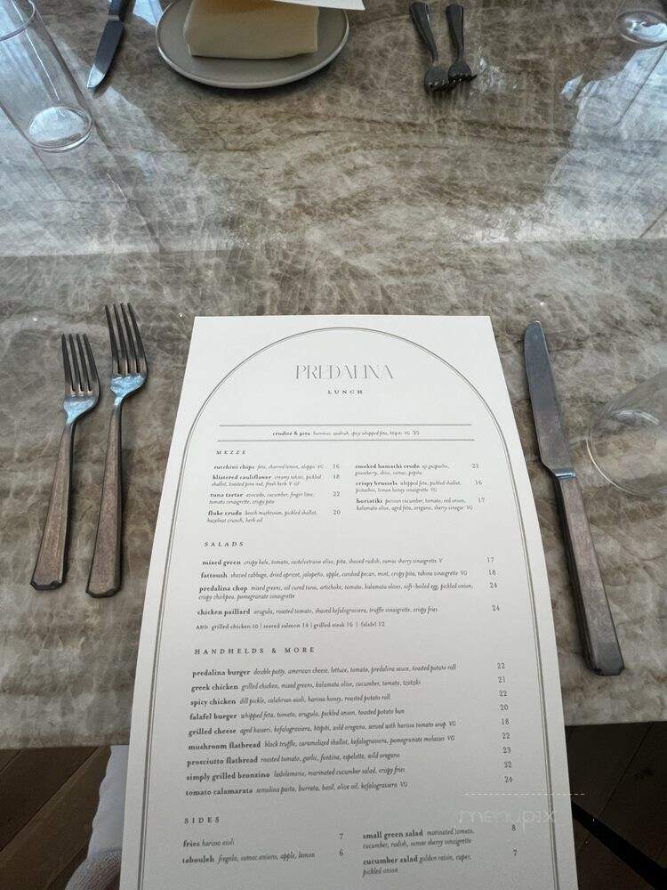 Predalina - Tampa, FL menu_pic