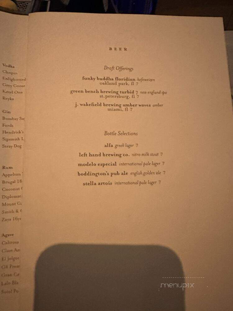 Predalina - Tampa, FL menu_pic