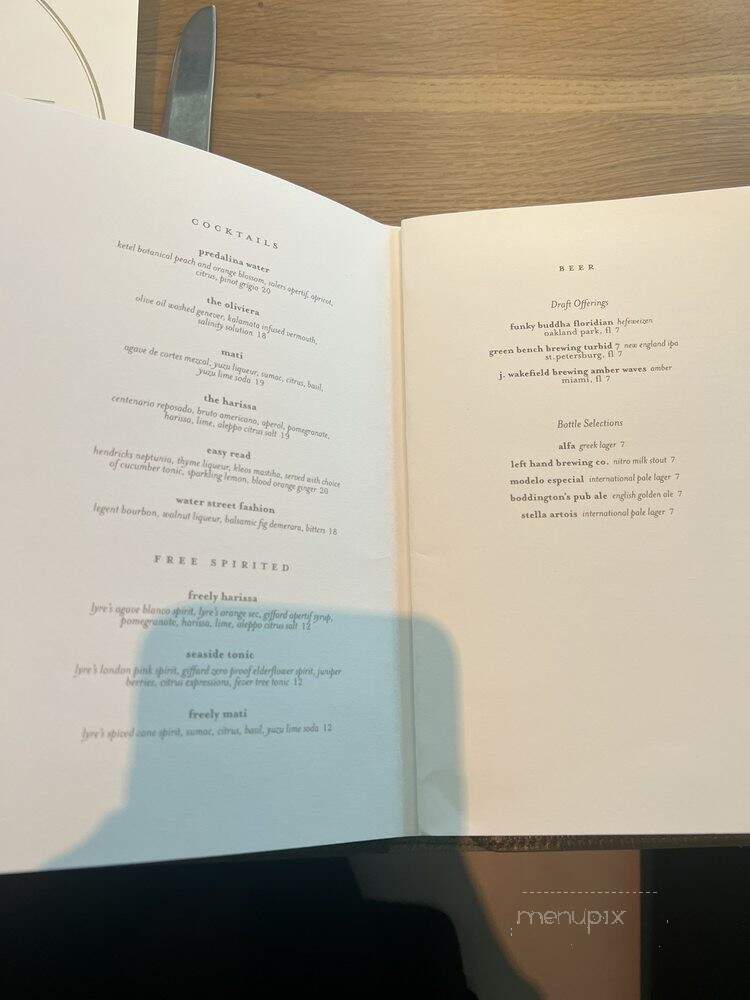 Predalina - Tampa, FL menu_pic