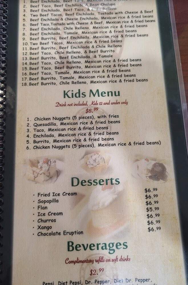 El Paso Mexican Restaurant - Haxtun, CO menu_pic