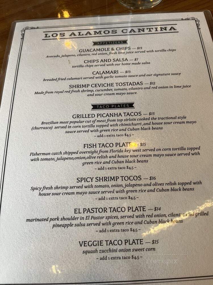 La Cantina - Los Alamos, NM menu_pic