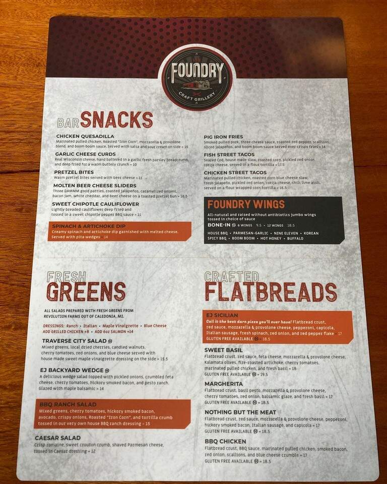 Foundry Craft Grillery - Elk Rapids, MI