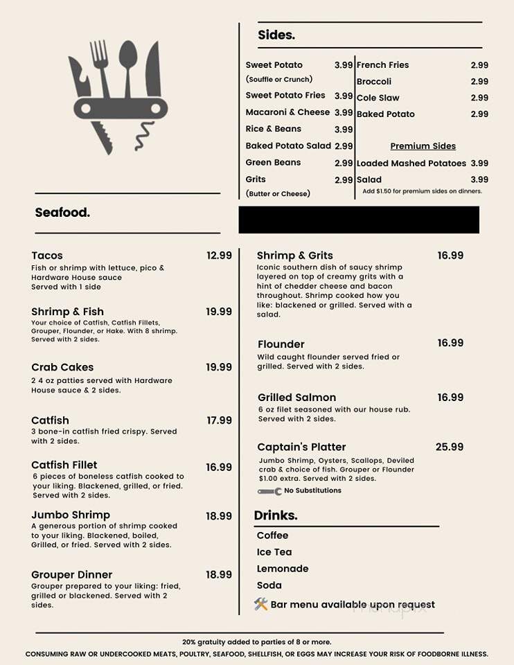 Hardware House - Douglas, GA menu_pic