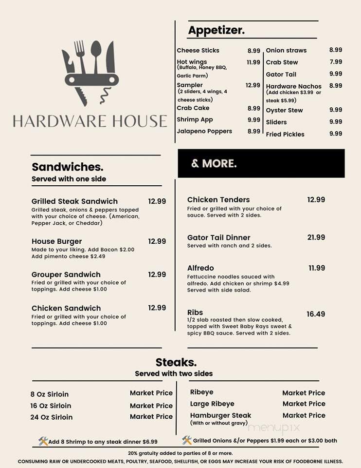 Hardware House - Douglas, GA menu_pic
