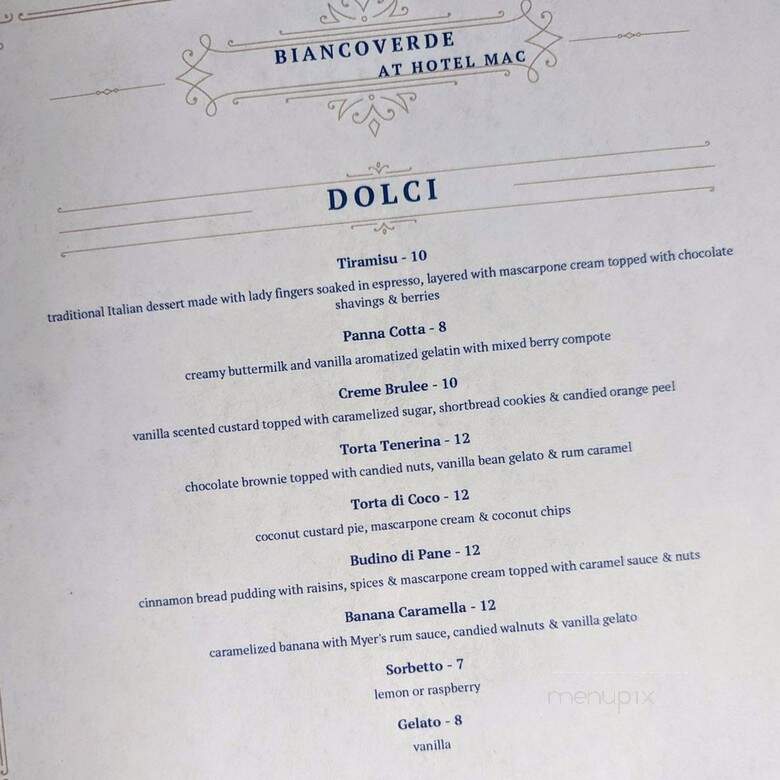 Biancoverde at Hotel Mac - Richmond, CA menu_pic