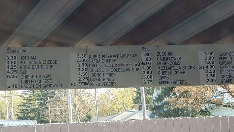 Carlson's Drive In - Michigan City, IN menu_pic