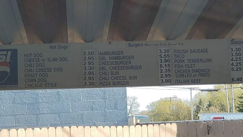 Carlson's Drive In - Michigan City, IN menu_pic