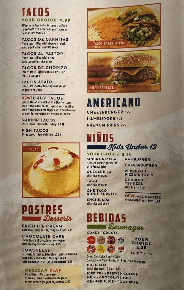 El Rodeo - Avon, IN menu_pic