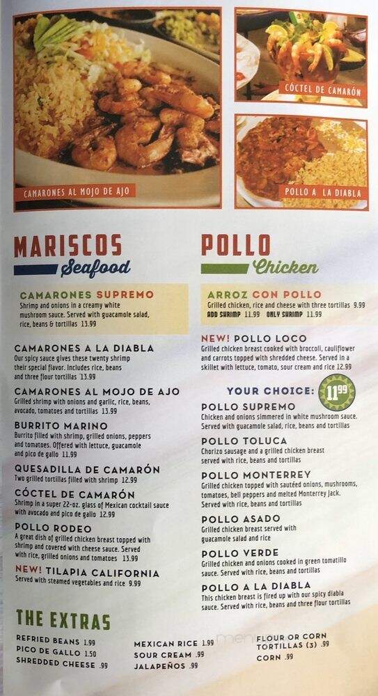 El Rodeo - Avon, IN menu_pic
