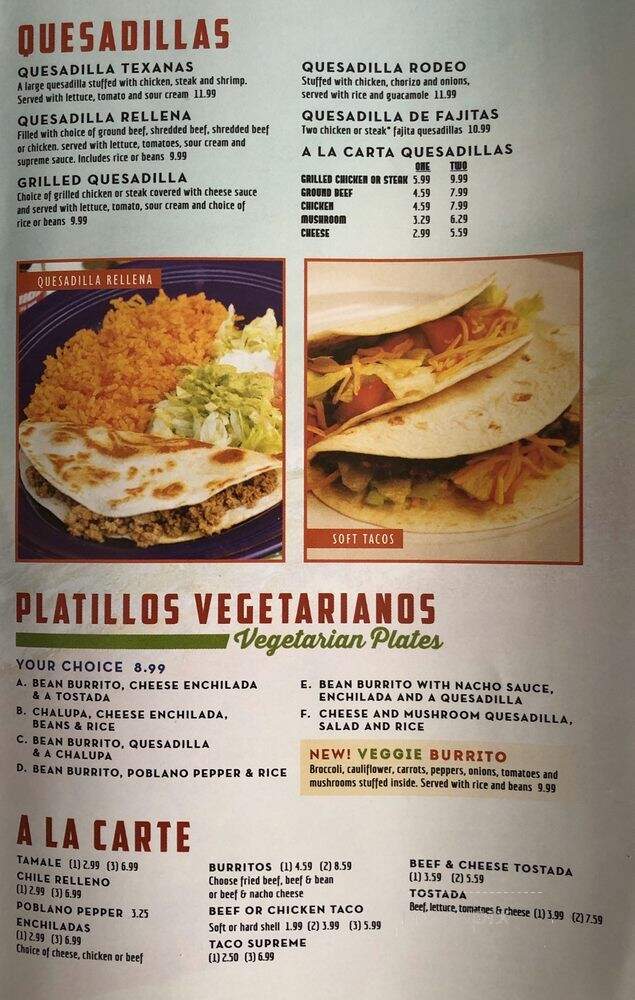 El Rodeo - Avon, IN menu_pic