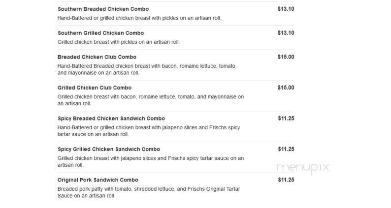 Frisch's Big Boy Restaurant - New Albany, IN menu_pic