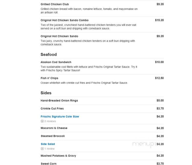 Frisch's Big Boy Restaurant - New Albany, IN menu_pic