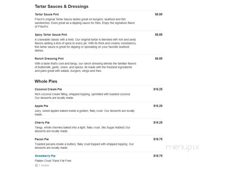 Frisch's Big Boy Restaurant - New Albany, IN menu_pic