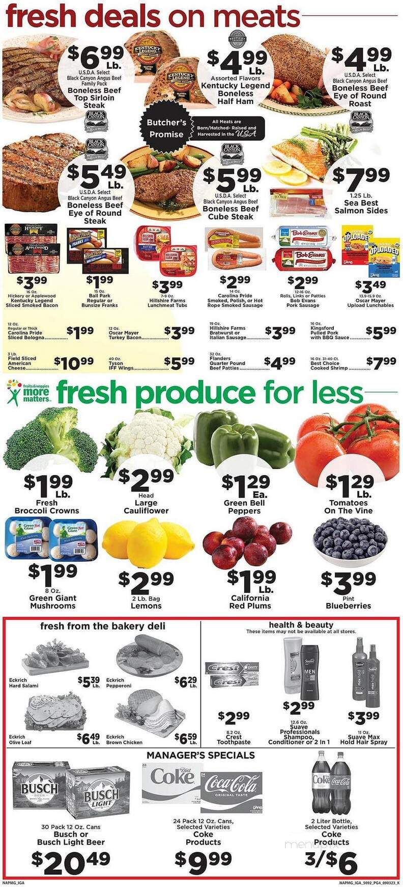 Iga Foodliner - Tell City, IN menu_pic