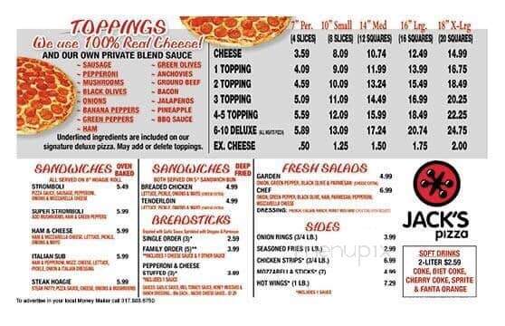 Jack's Pizza - Danville, IN menu_pic