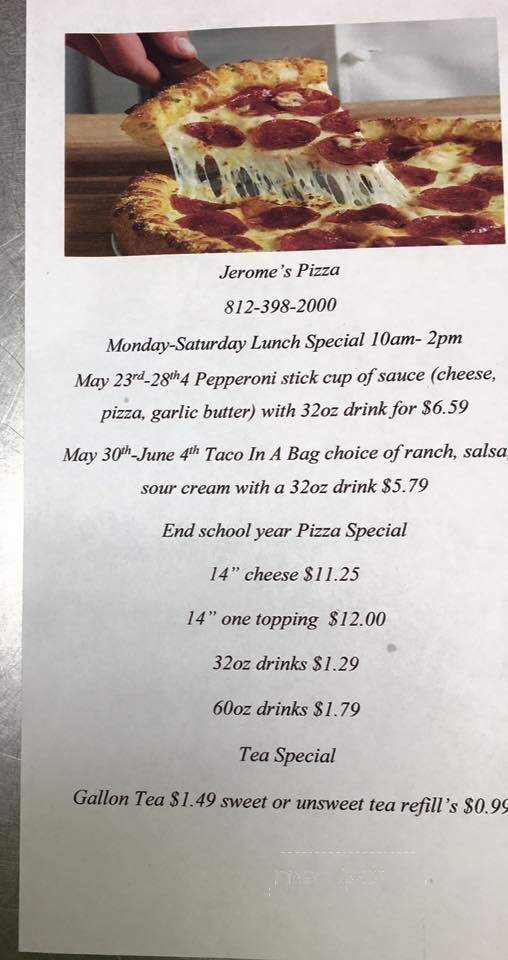 Jeromes Pizza - Carlisle, IN