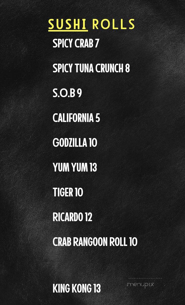 Kanpai - Evansville, IN menu_pic