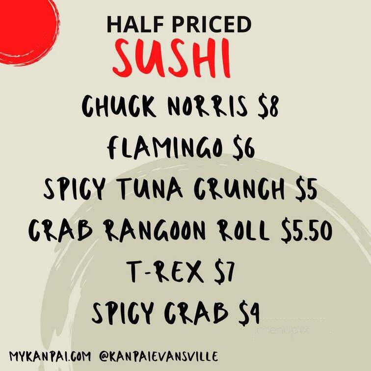 Kanpai - Evansville, IN menu_pic