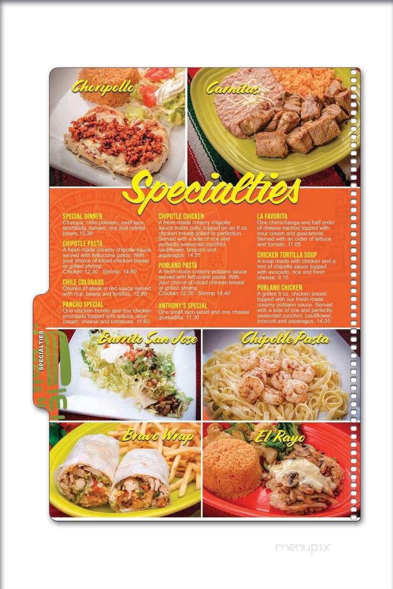 Los Bravos Mexican Restaurant - Jasper, IN menu_pic
