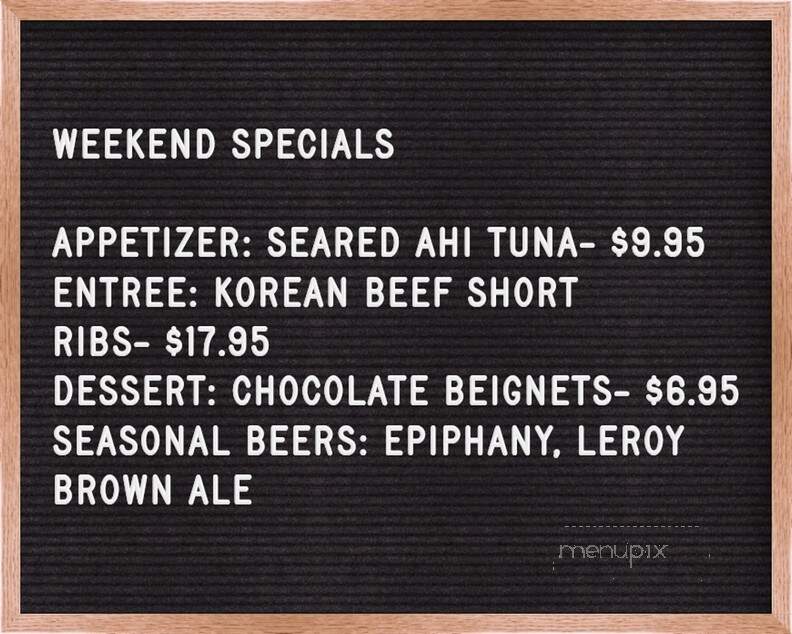 Oaken Barrel Brewing Co - Greenwood, IN menu_pic
