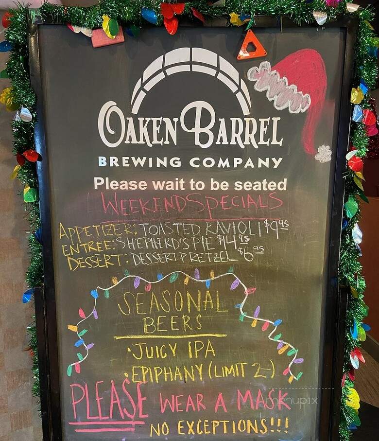 Oaken Barrel Brewing Co - Greenwood, IN menu_pic