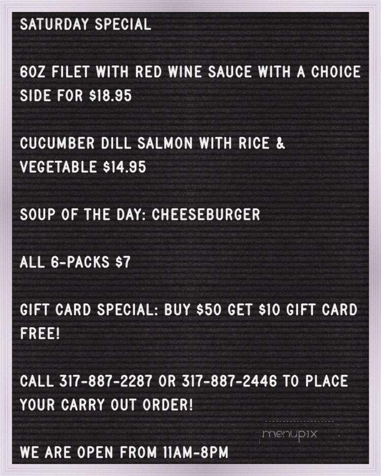 Oaken Barrel Brewing Co - Greenwood, IN menu_pic