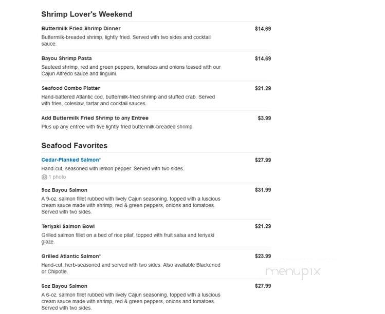 O'Charley's - Noblesville, IN menu_pic