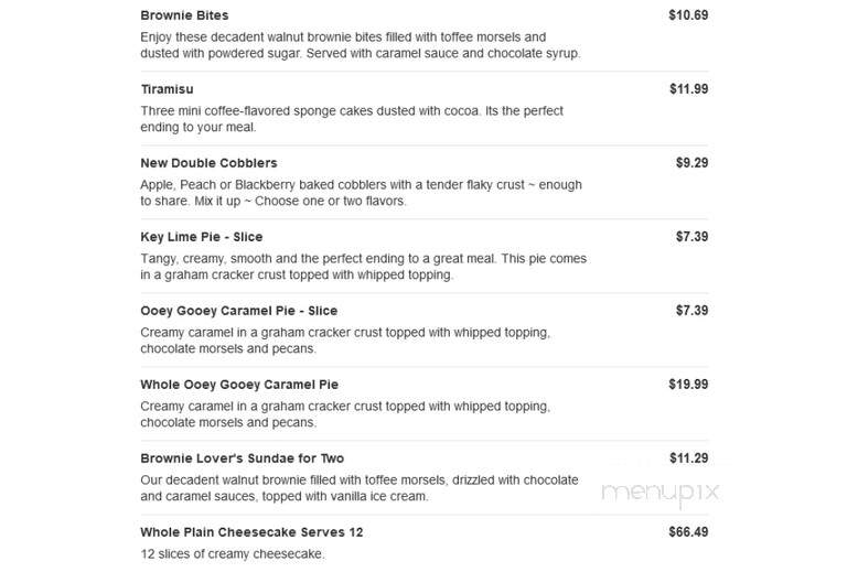 O'Charley's - Noblesville, IN menu_pic