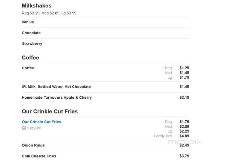 Penguin Point - Plymouth, IN menu_pic