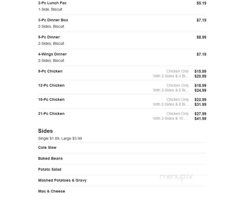 Penguin Point - Plymouth, IN menu_pic
