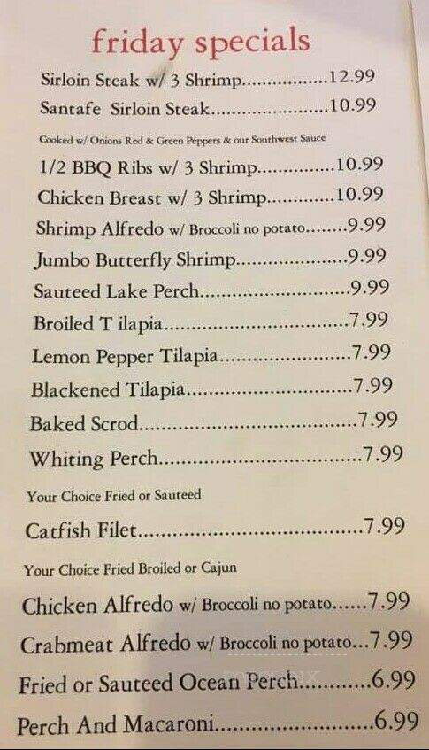 Sun Rise Restaurant - Whiting, IN menu_pic